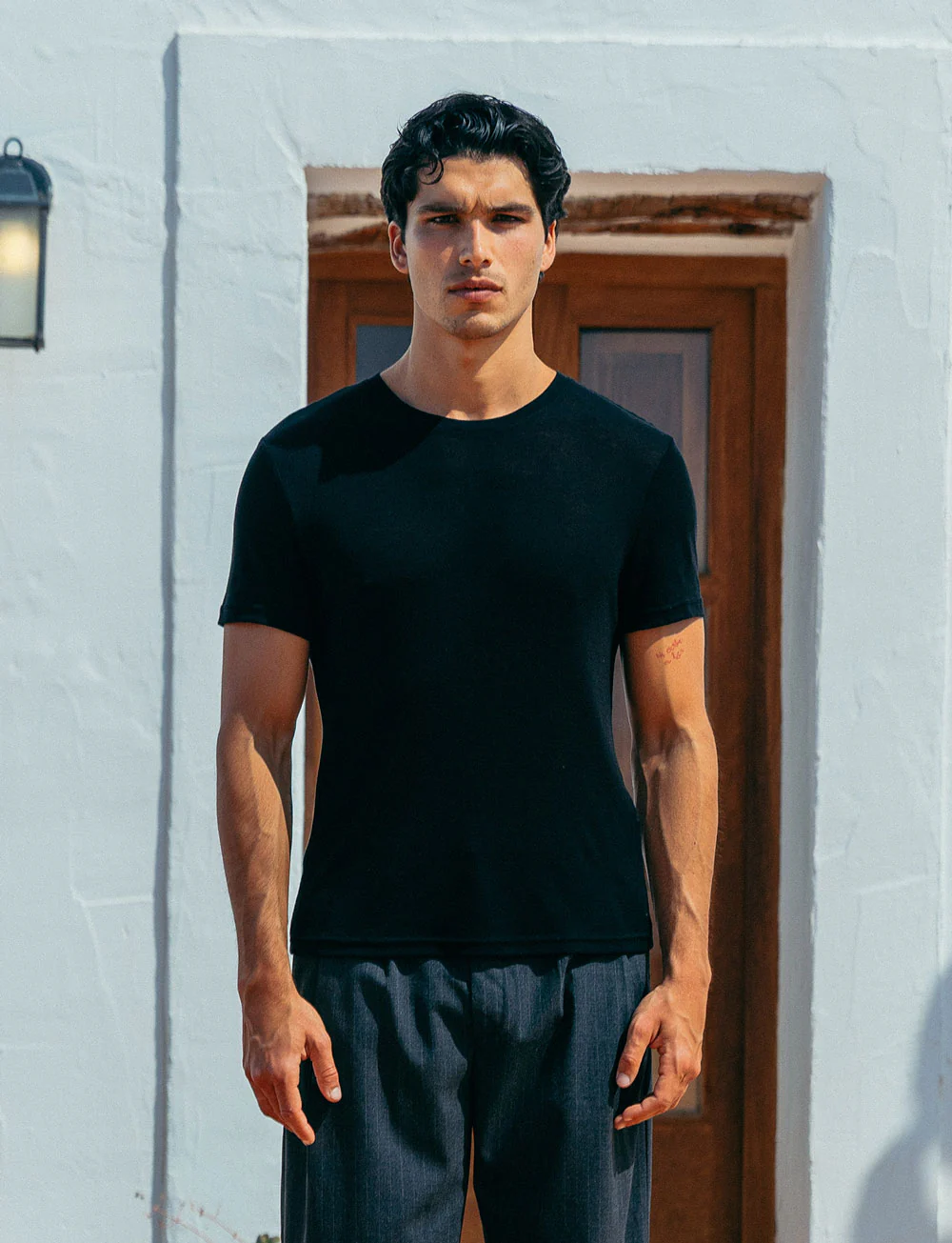 Andre Tencel T-Shirt, Black - Image 2