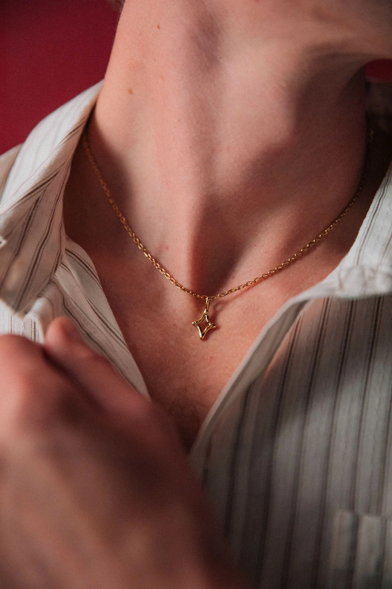 Ansel Necklace, Gold - Image 2