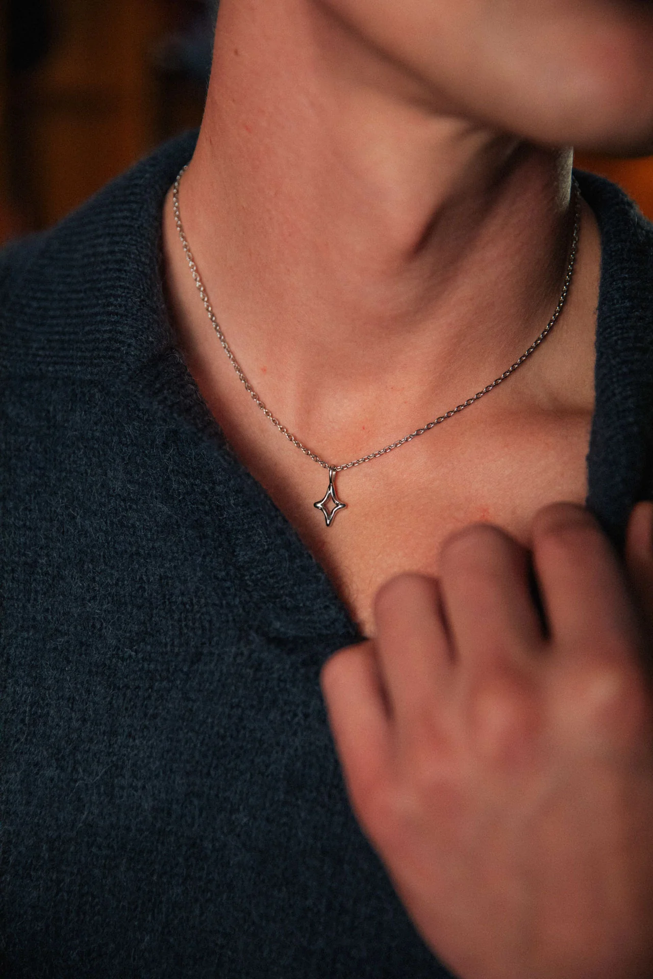 Ansel Necklace, Silver - Image 3