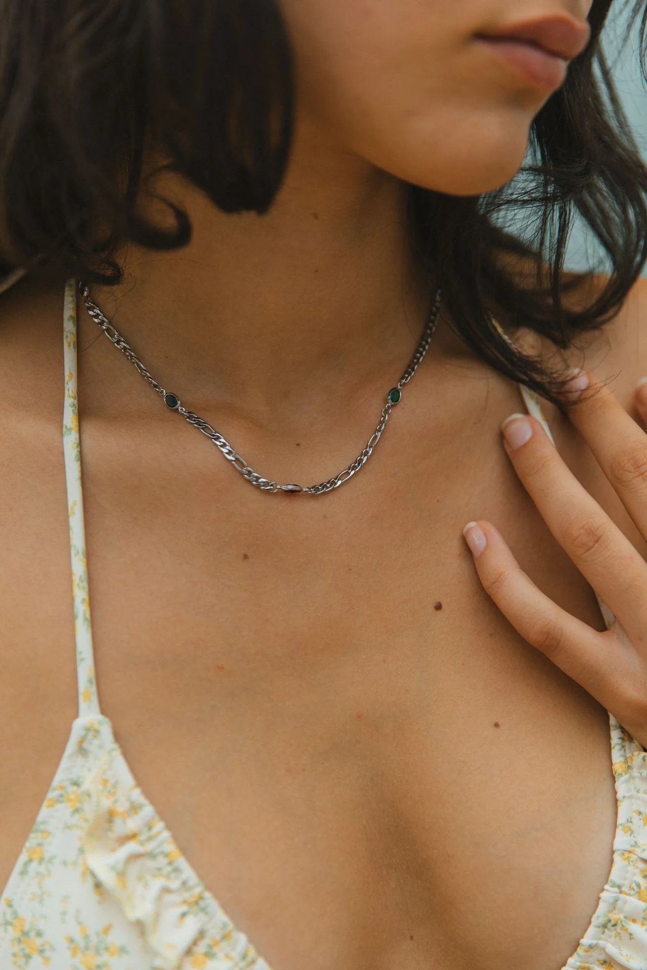 Aubrey Necklace, Silver - Image 4