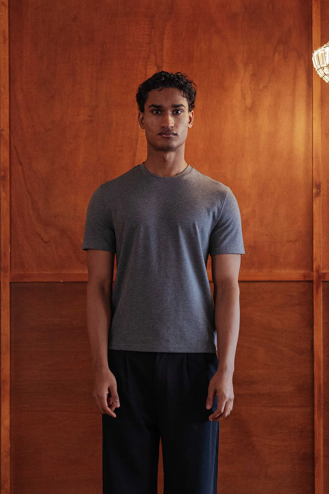 Brando Fitted T-Shirt, Dark Grey - Image 2