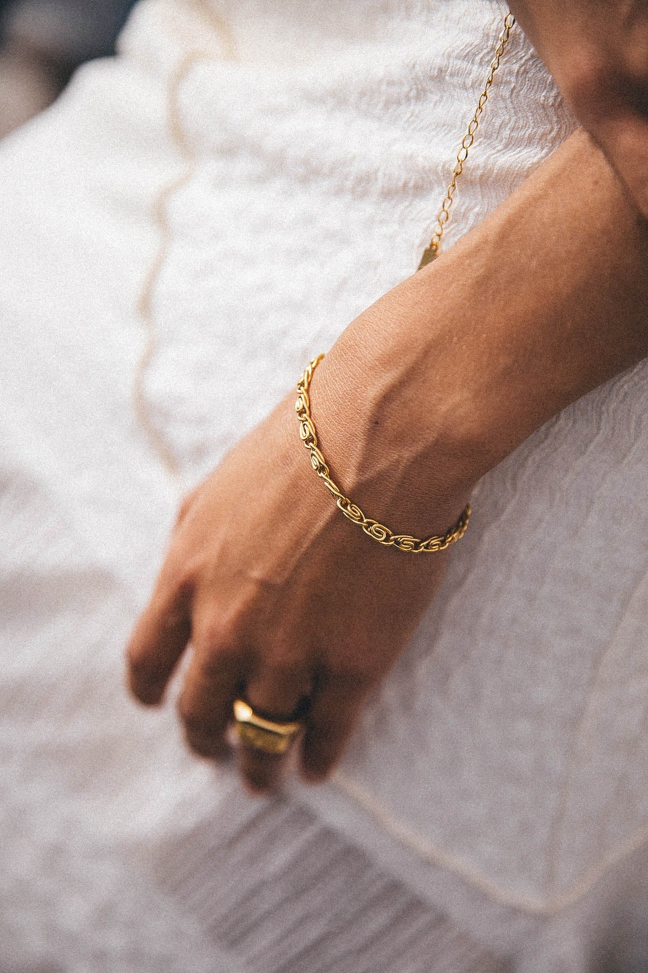 Brent Bracelet, Gold - Image 3