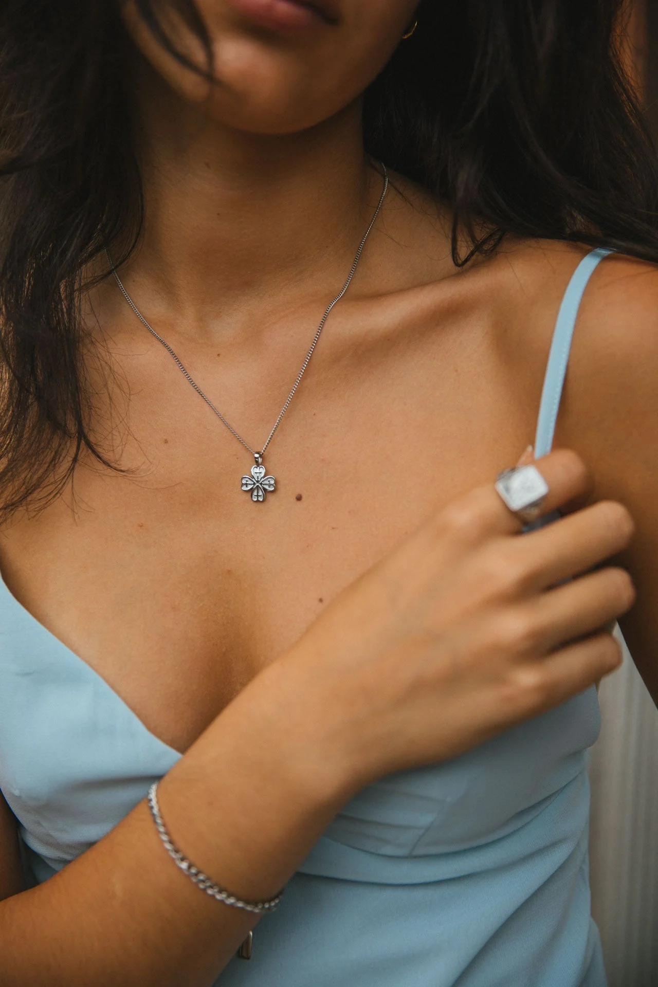 Chance Necklace, Silver - Image 4