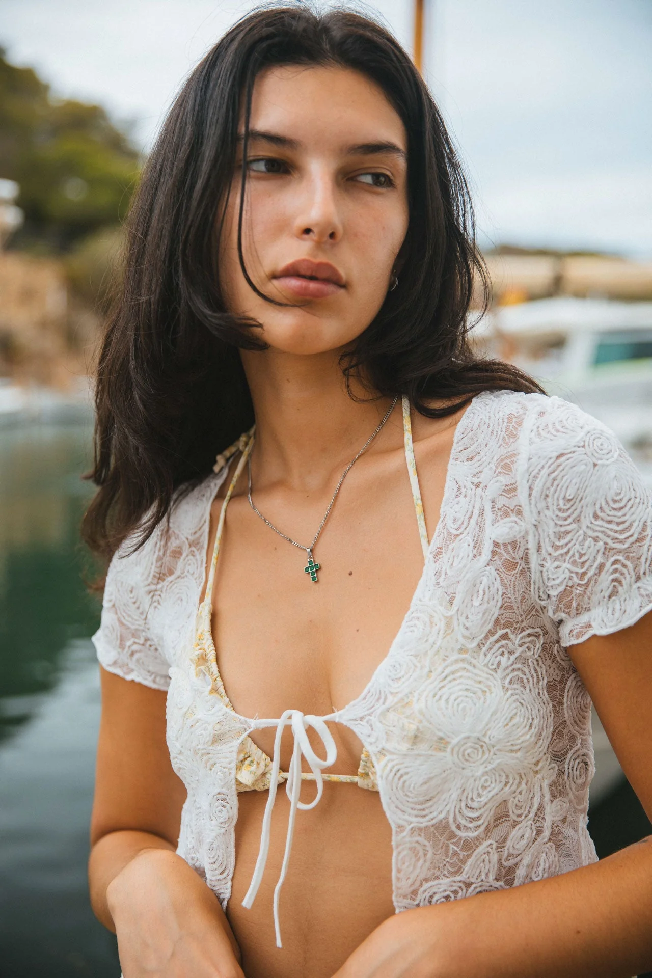 Cruz Necklace, Silver - Image 3
