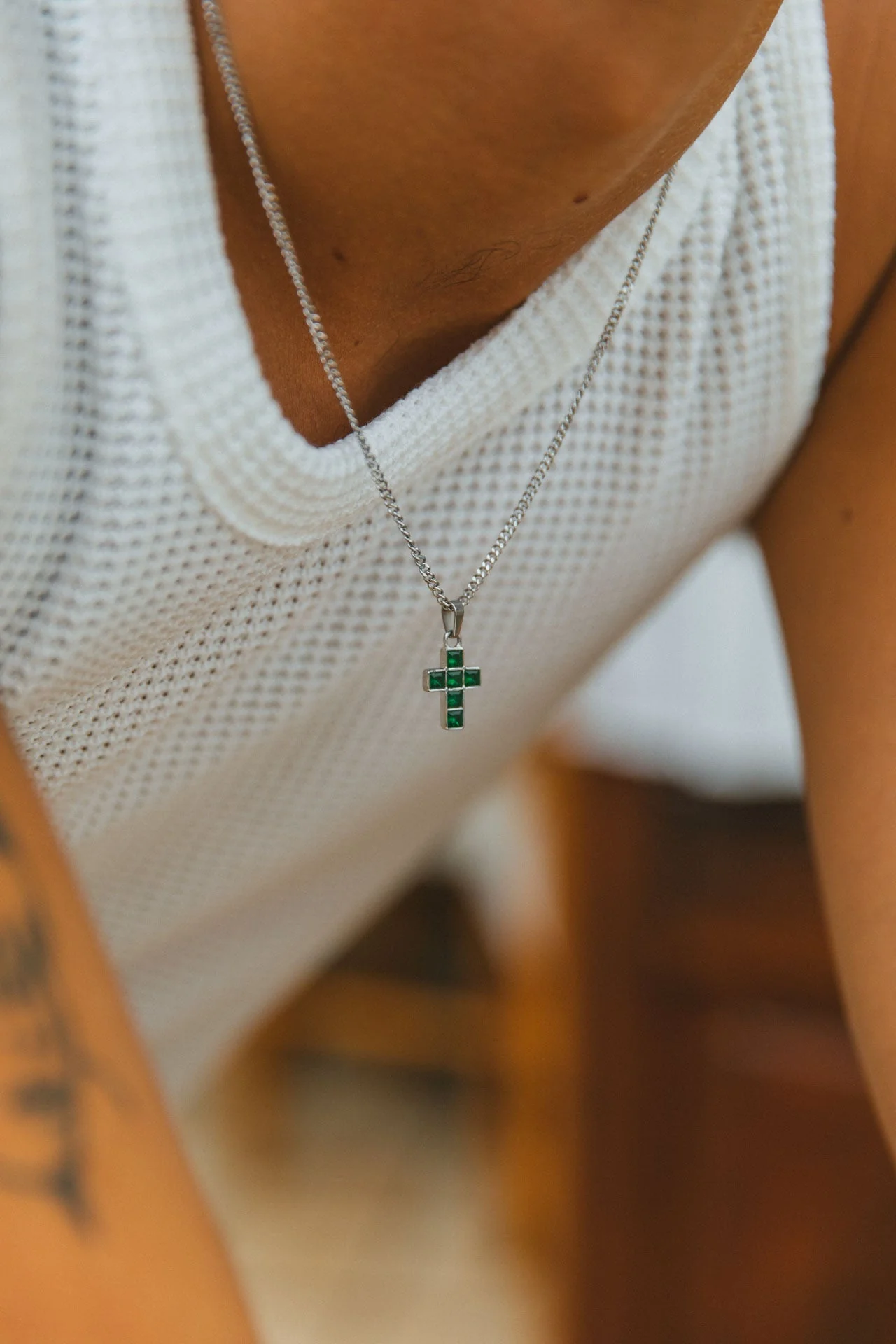Cruz Necklace, Silver - Image 4