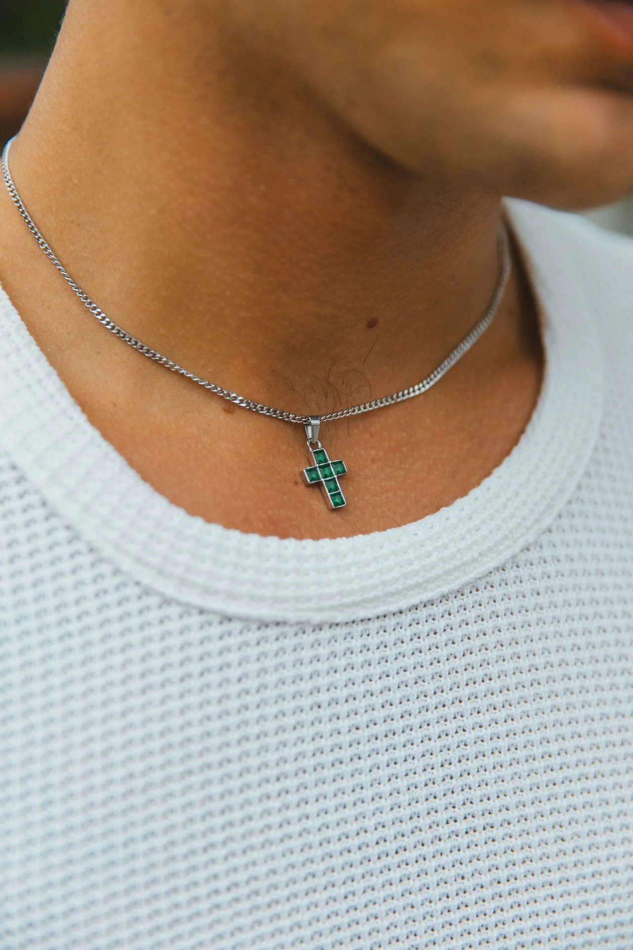 Cruz Necklace, Silver - Image 5