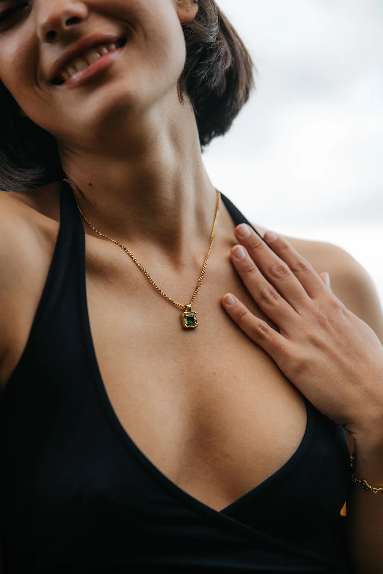 Diaz Necklace, Gold - Image 3