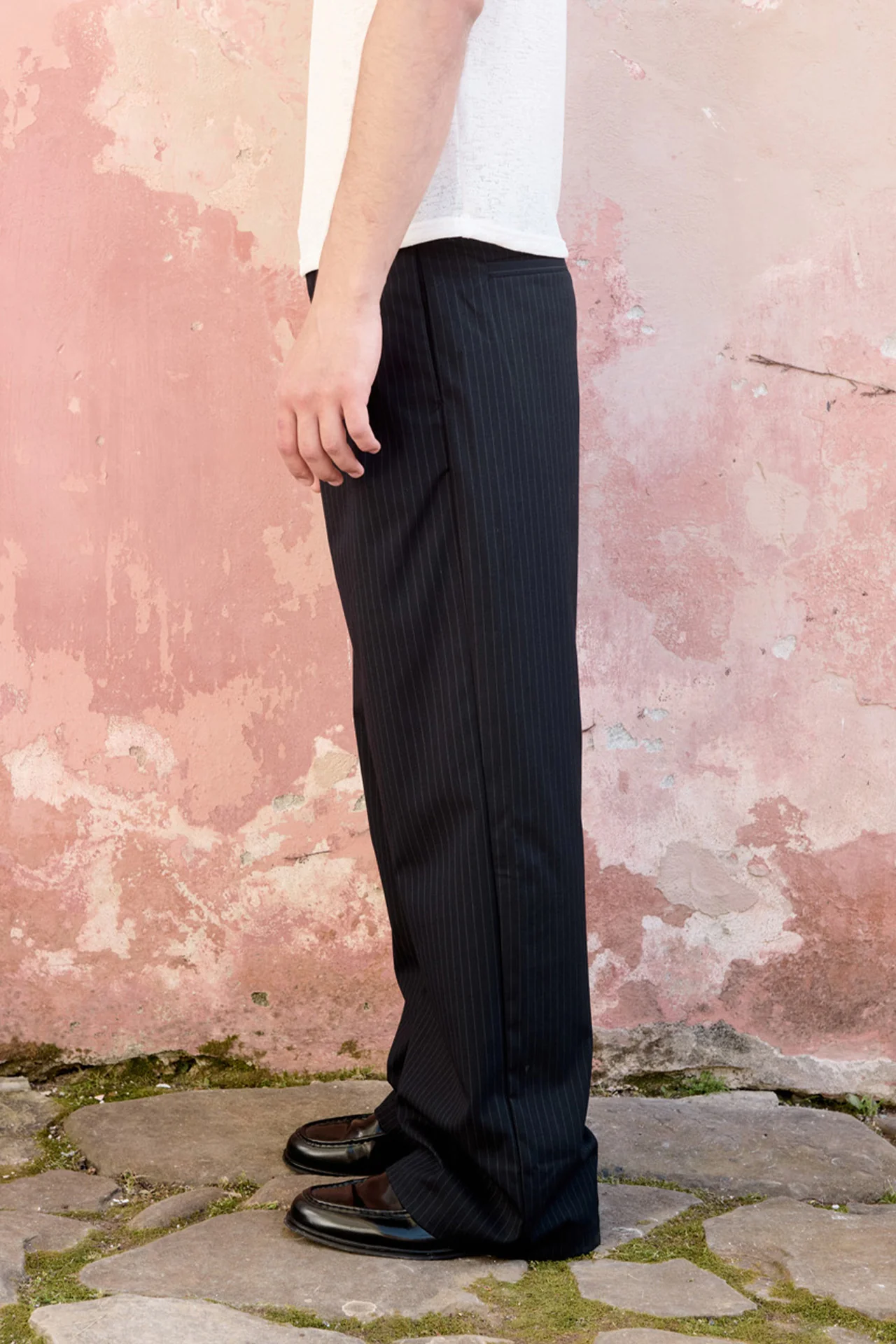 Dylan Trousers, Navy Stripe - Image 5