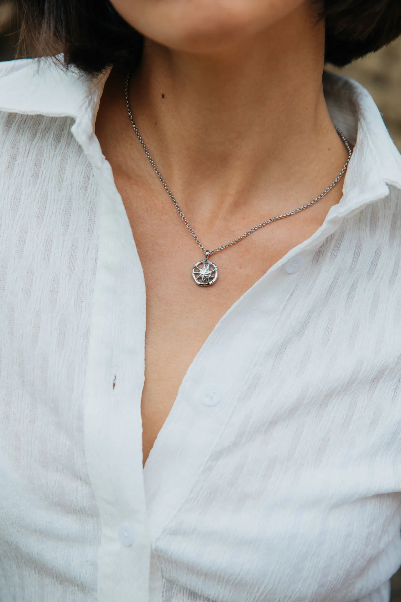 Elios Necklace, Silver - Image 6