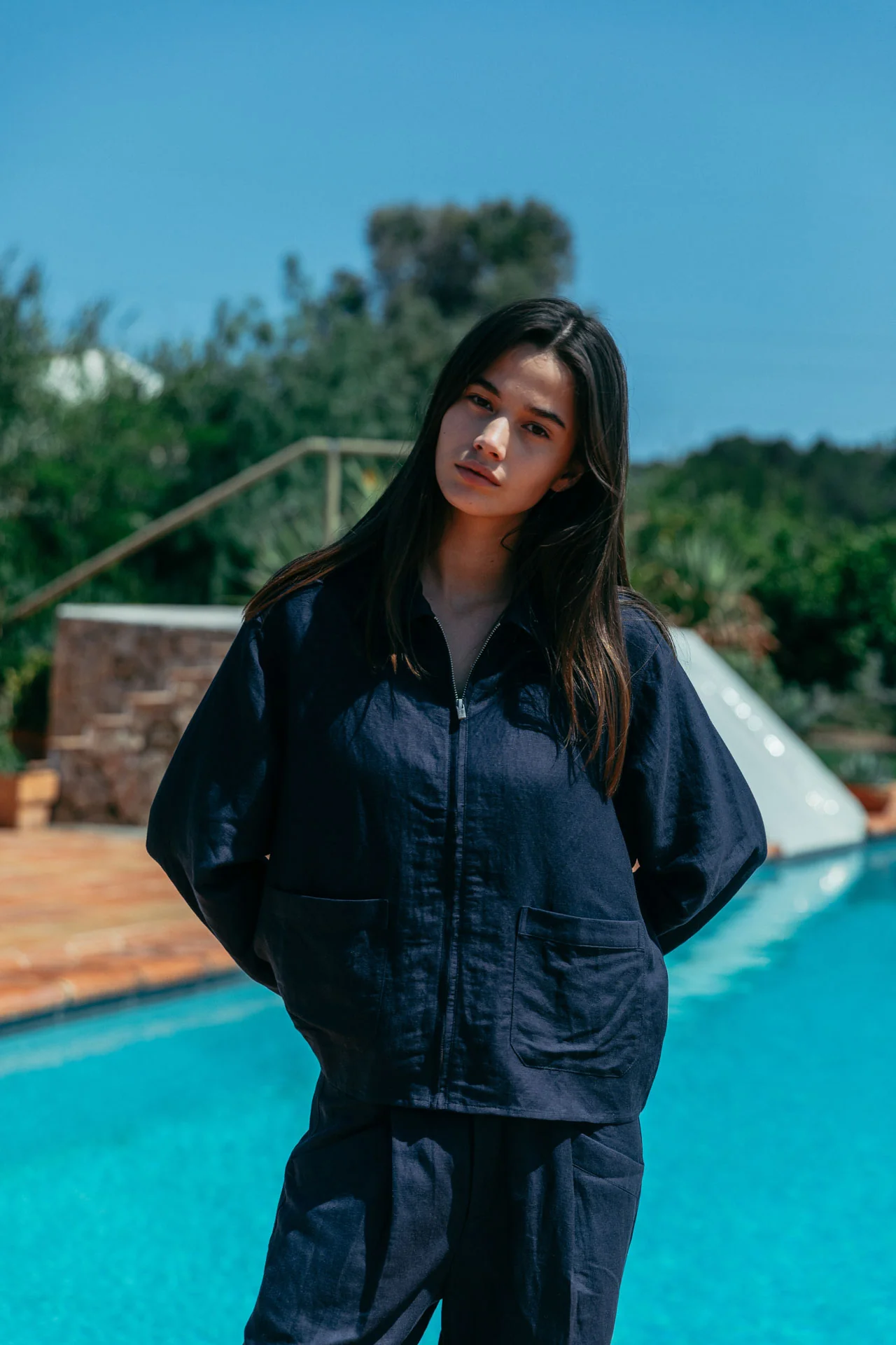 Emile Linen Zip Shirt - Image 10