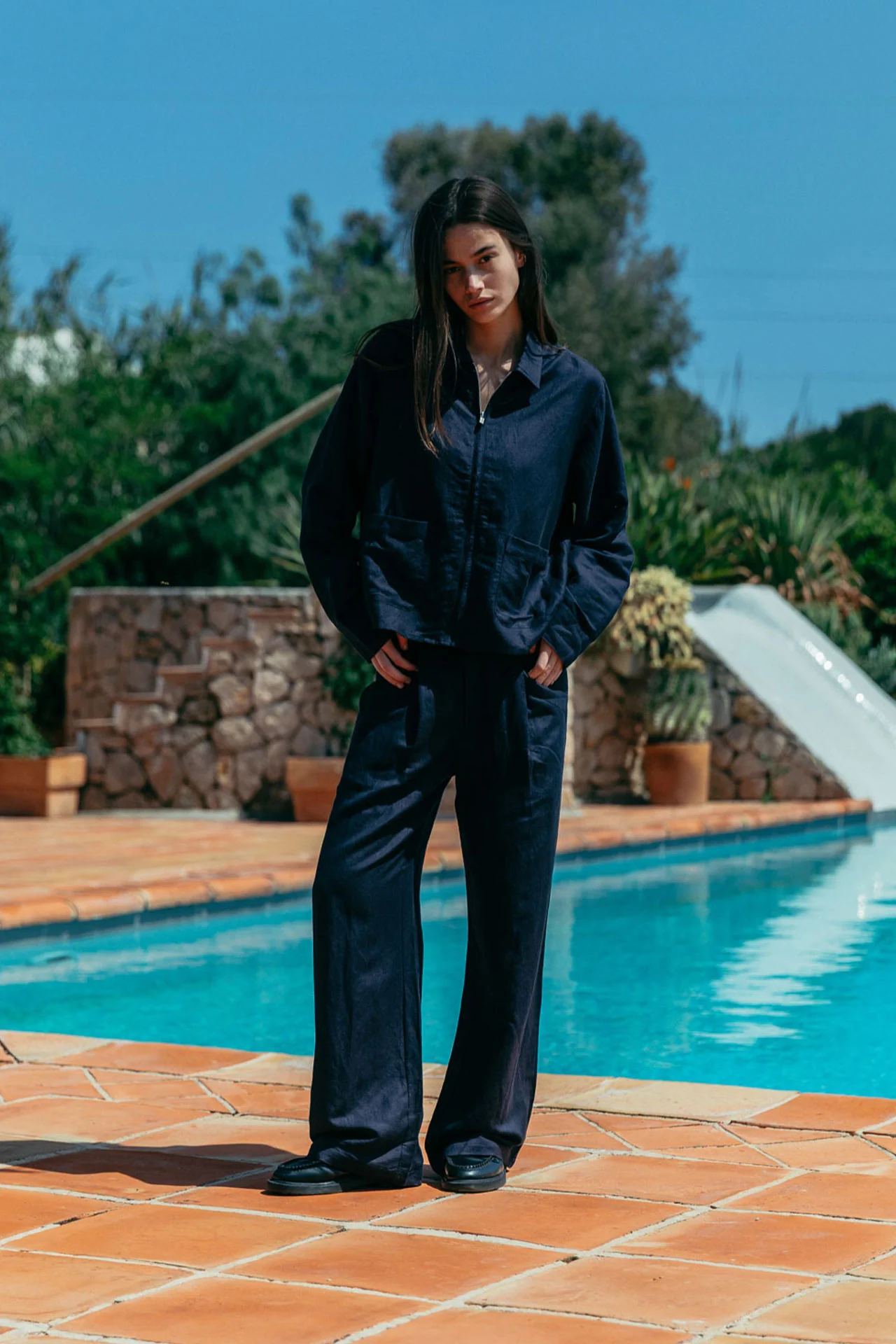 Emile Linen Zip Shirt - Image 11