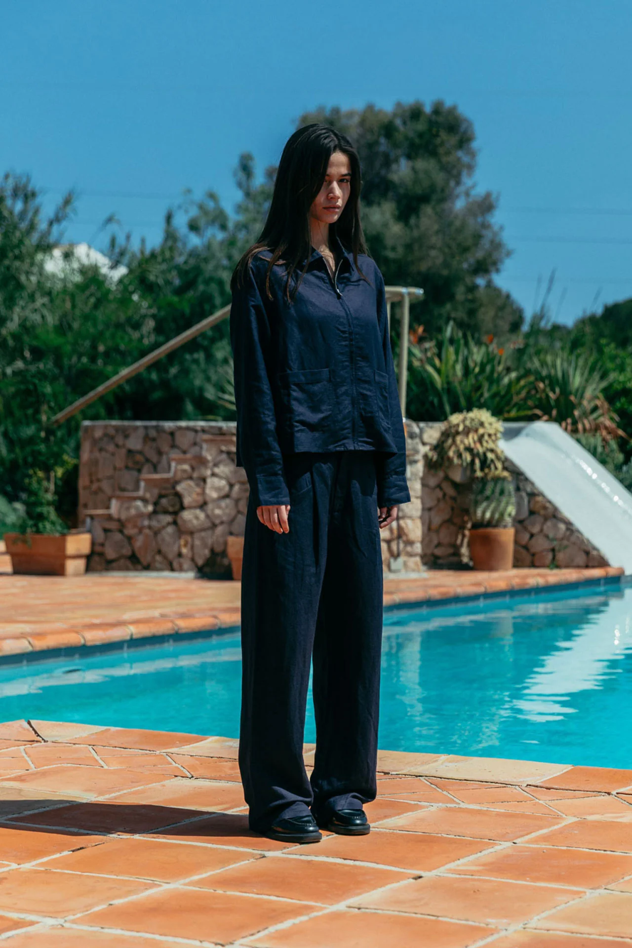 Emile Linen Zip Shirt - Image 12