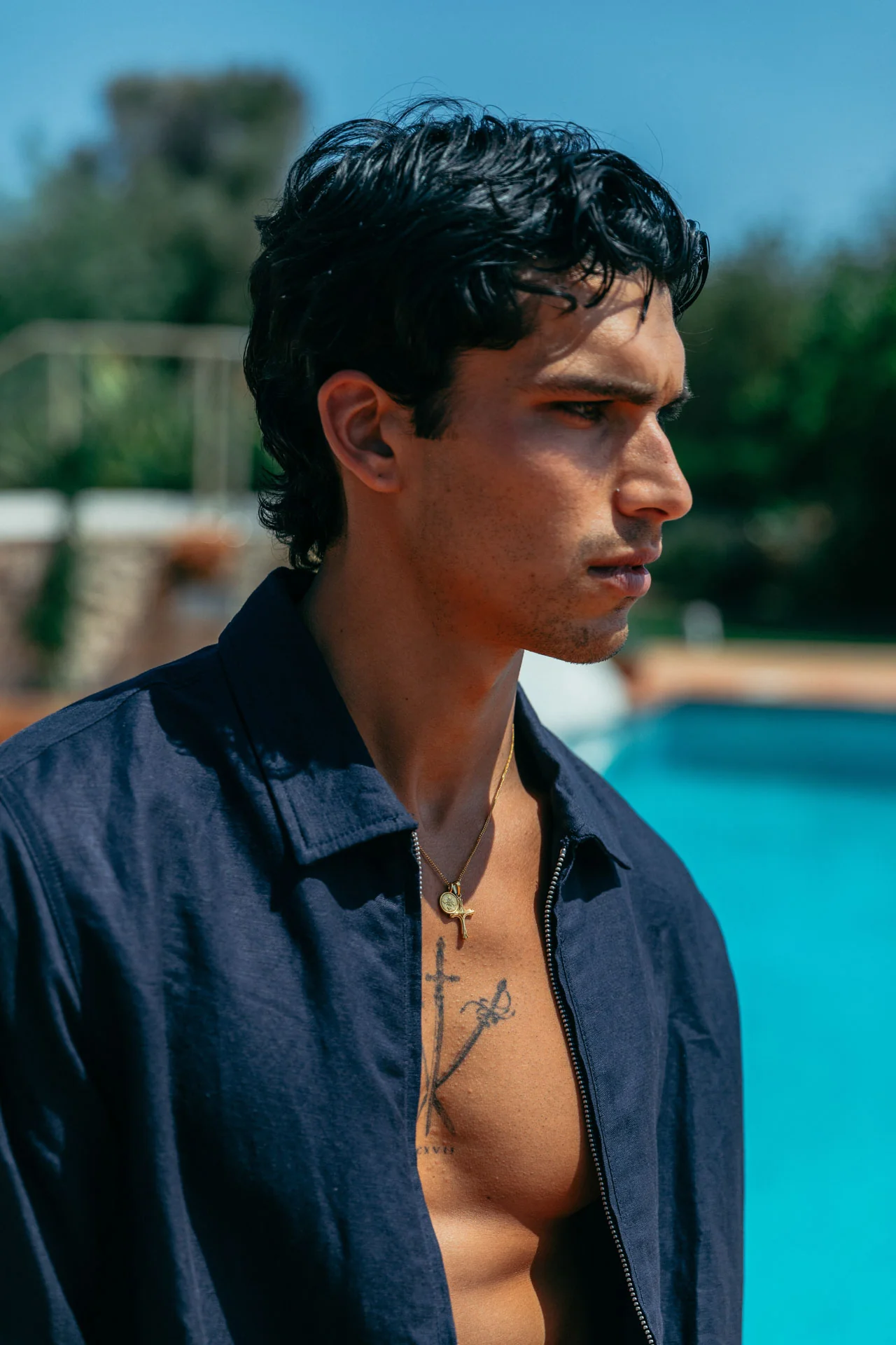 Emile Linen Zip Shirt - Image 7