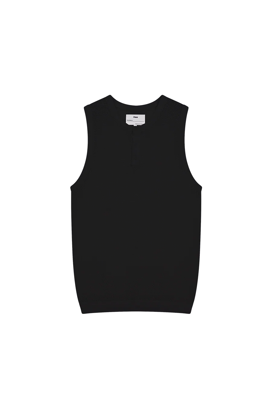 Ivan Fitted Knit Tank, Black