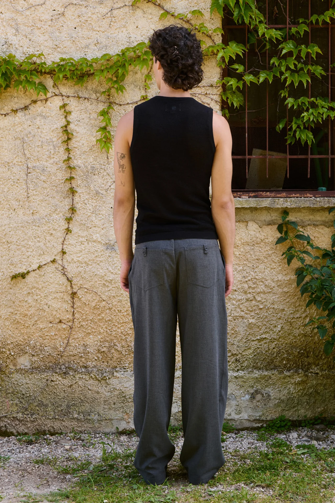 Ivan Fitted Knit Tank, Black - Image 6
