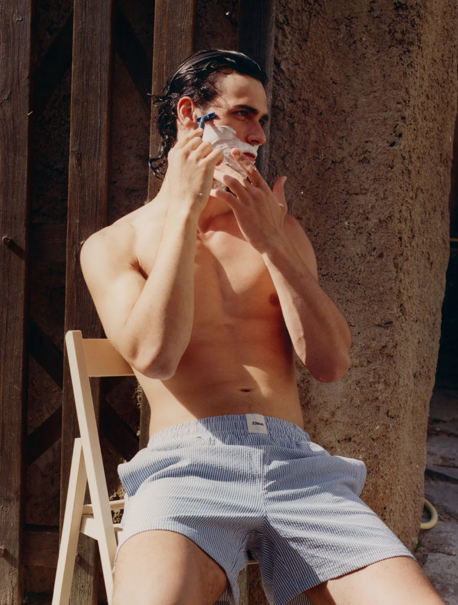 Kai Swim Shorts, Blue Stripe - Image 5