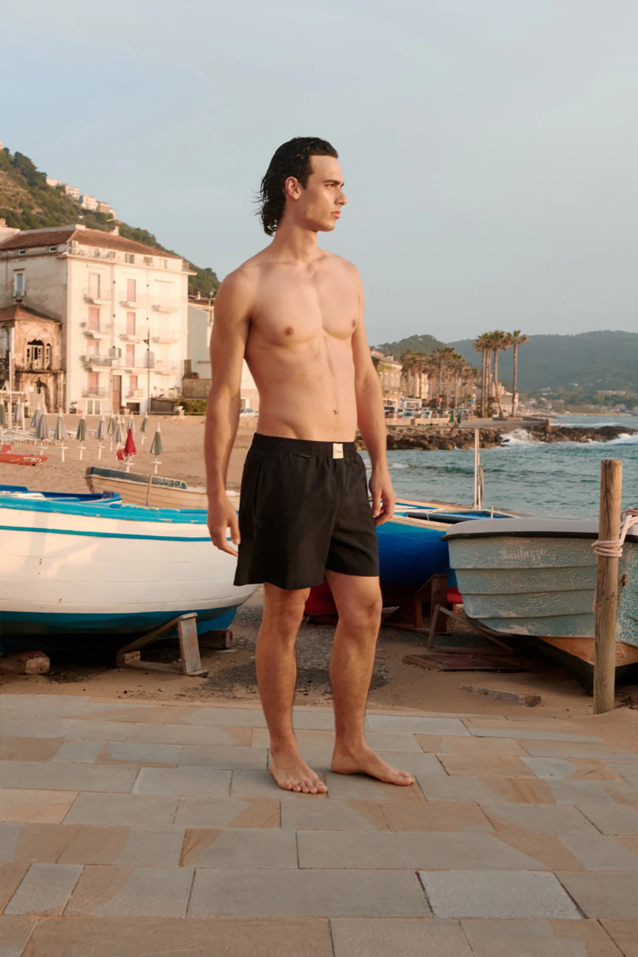 Kai Swim Shorts, Navy Stripe - Image 3