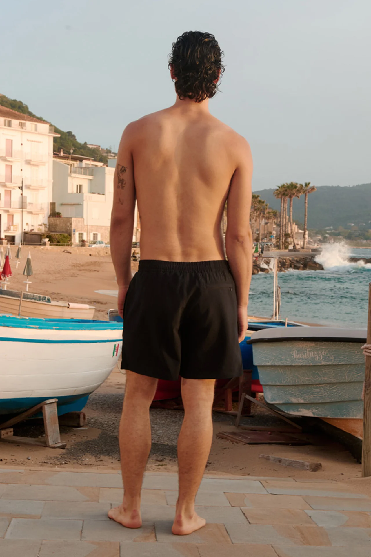 Kai Swim Shorts, Navy Stripe - Image 4