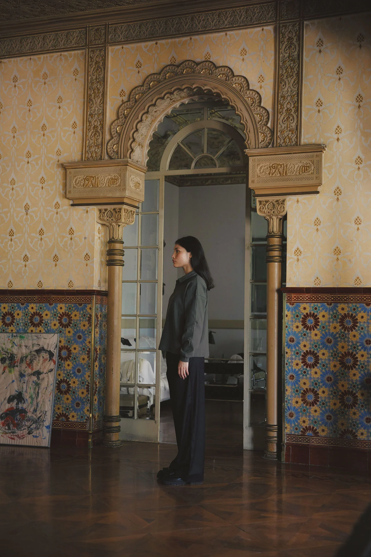 Mateo Cotton Polo, Khaki - Image 6