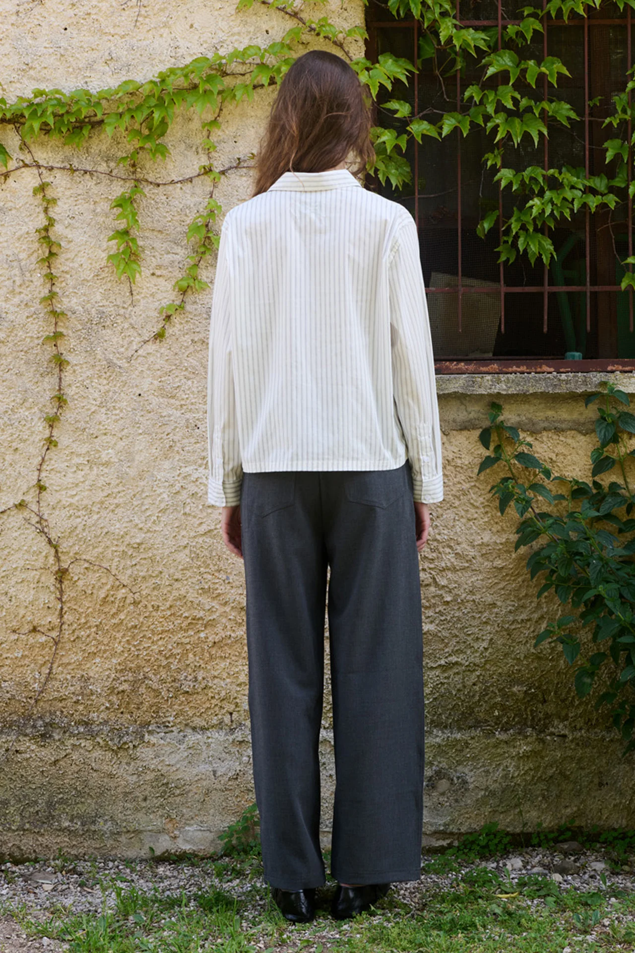 Nika Shirt, White Stripe - Image 10