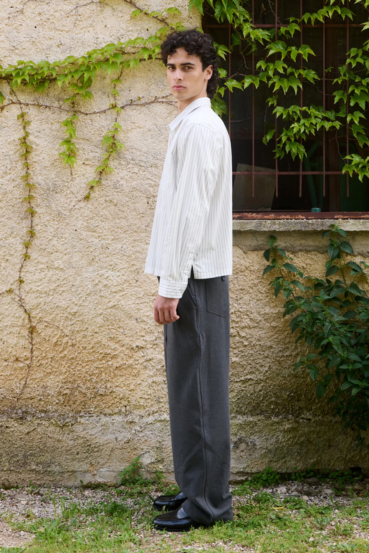 Nika Shirt, White Stripe - Image 3