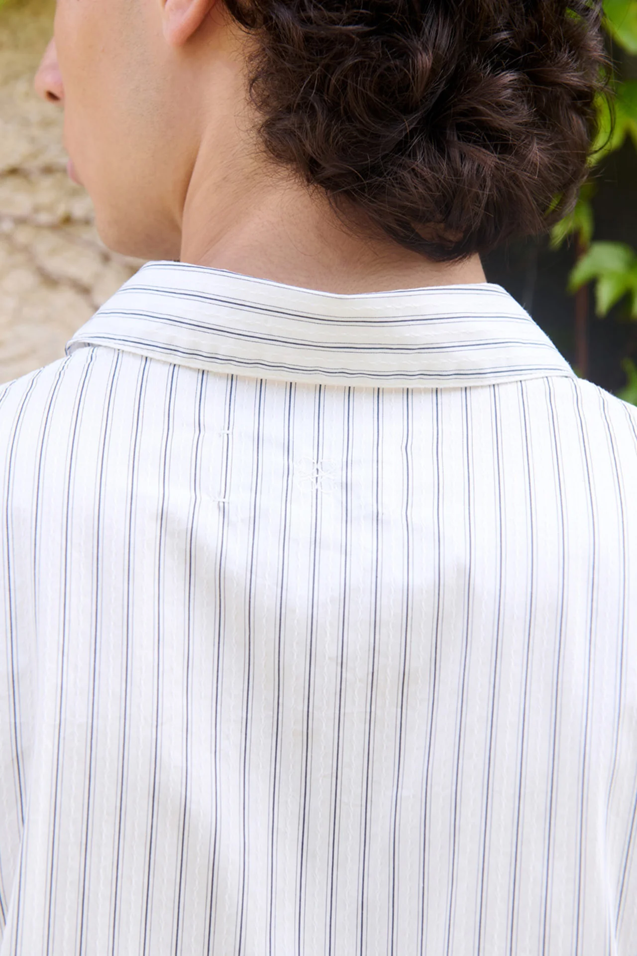 Nika Shirt, White Stripe - Image 4
