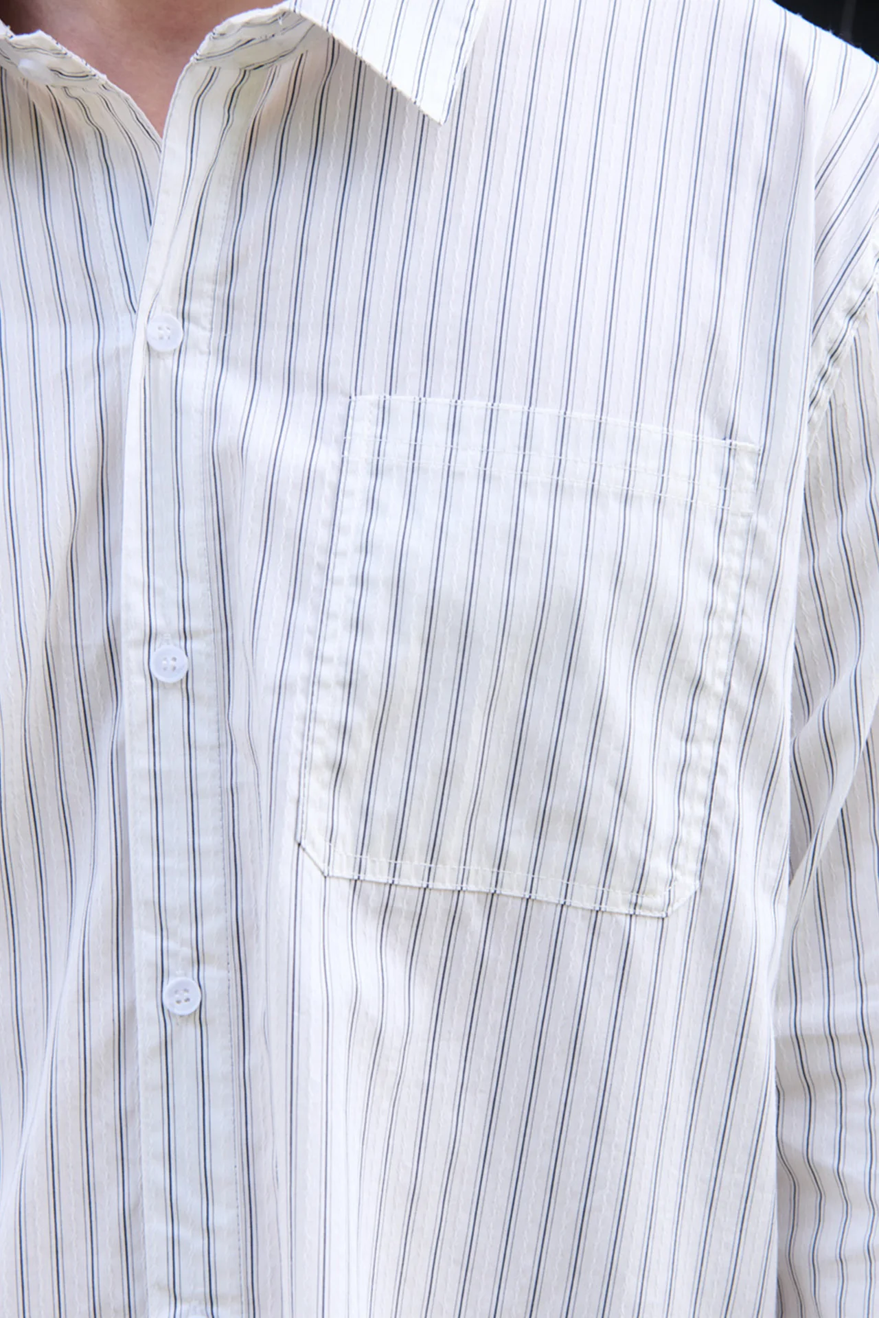 Nika Shirt, White Stripe - Image 5