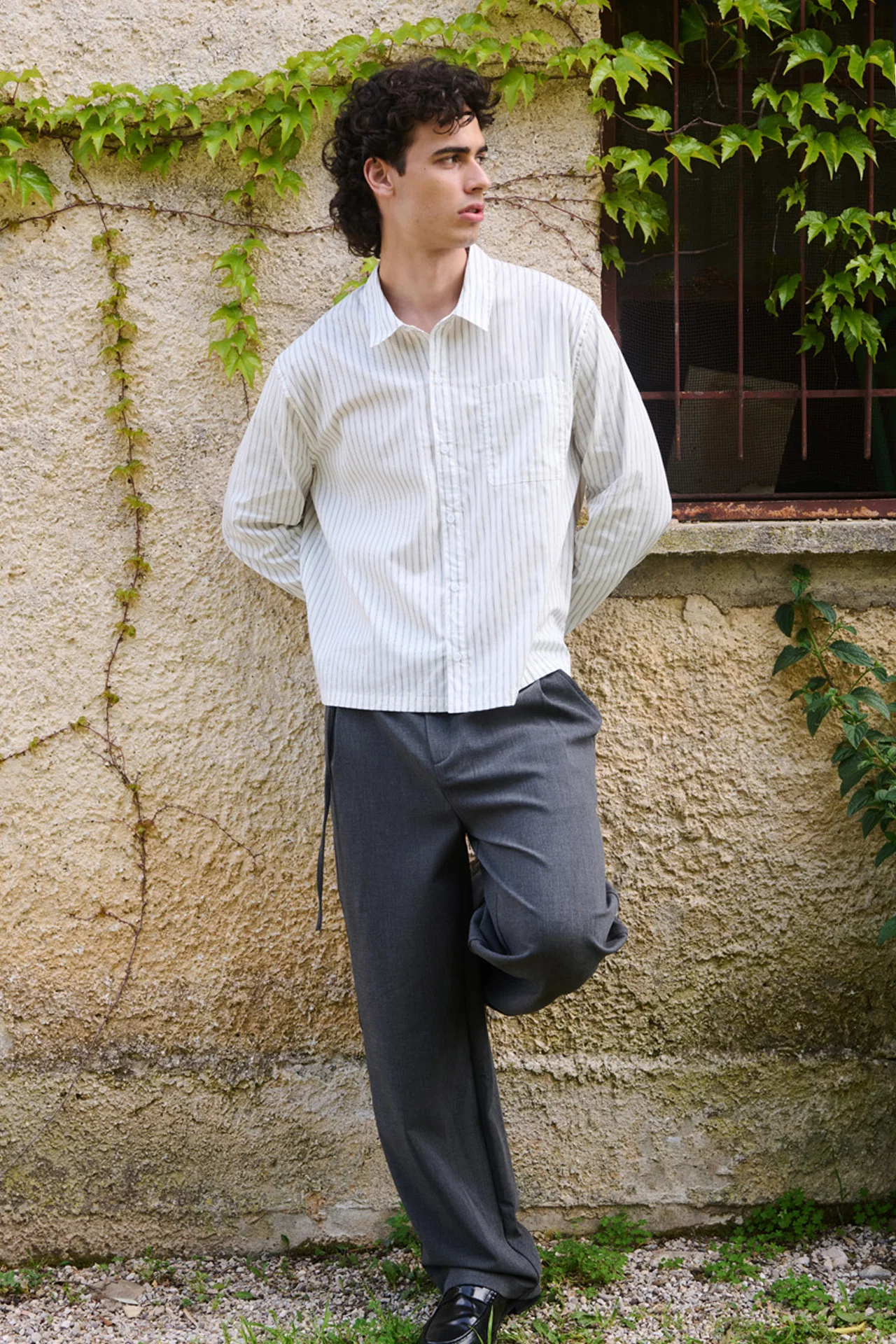 Nika Shirt, White Stripe - Image 7