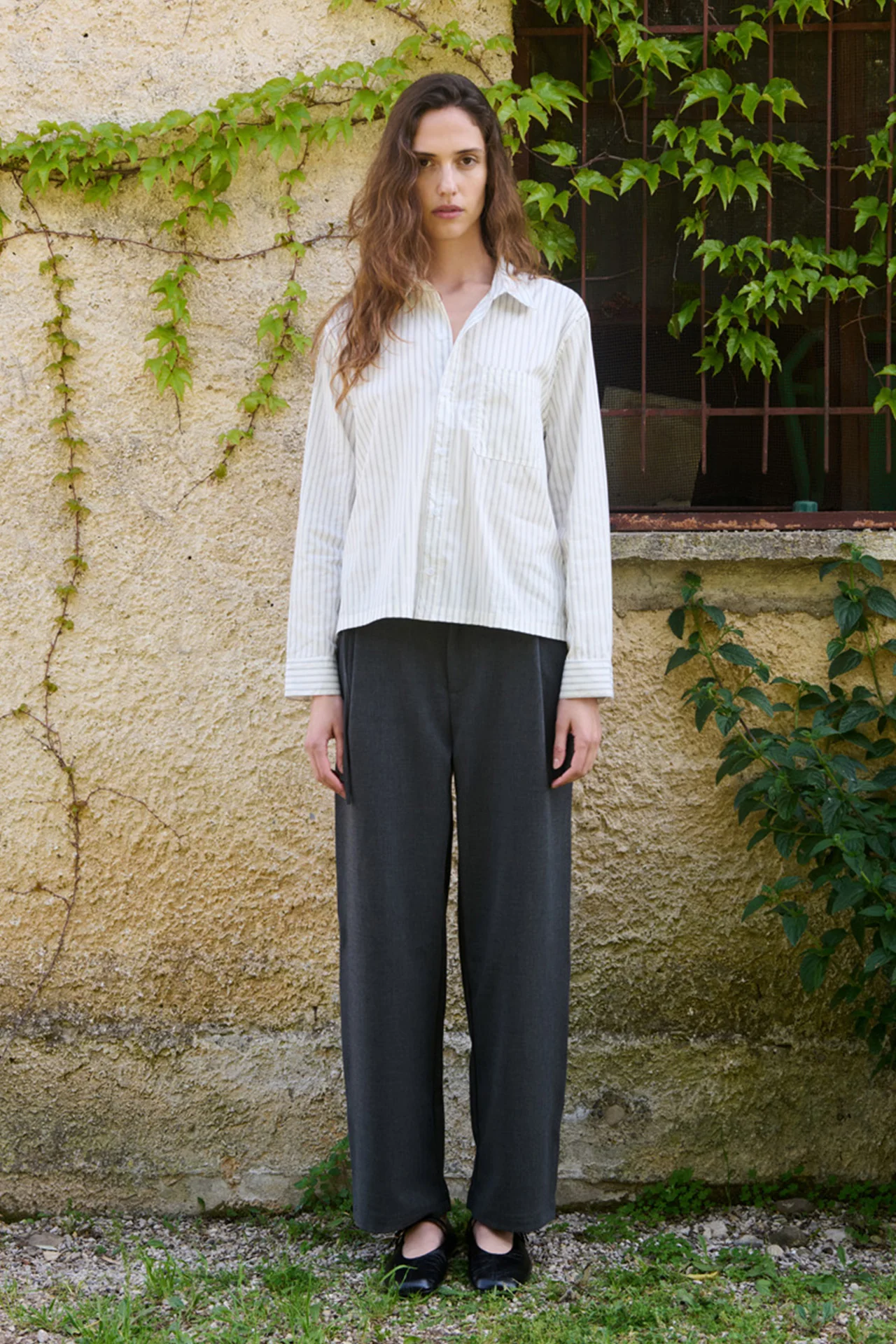 Nika Shirt, White Stripe - Image 8