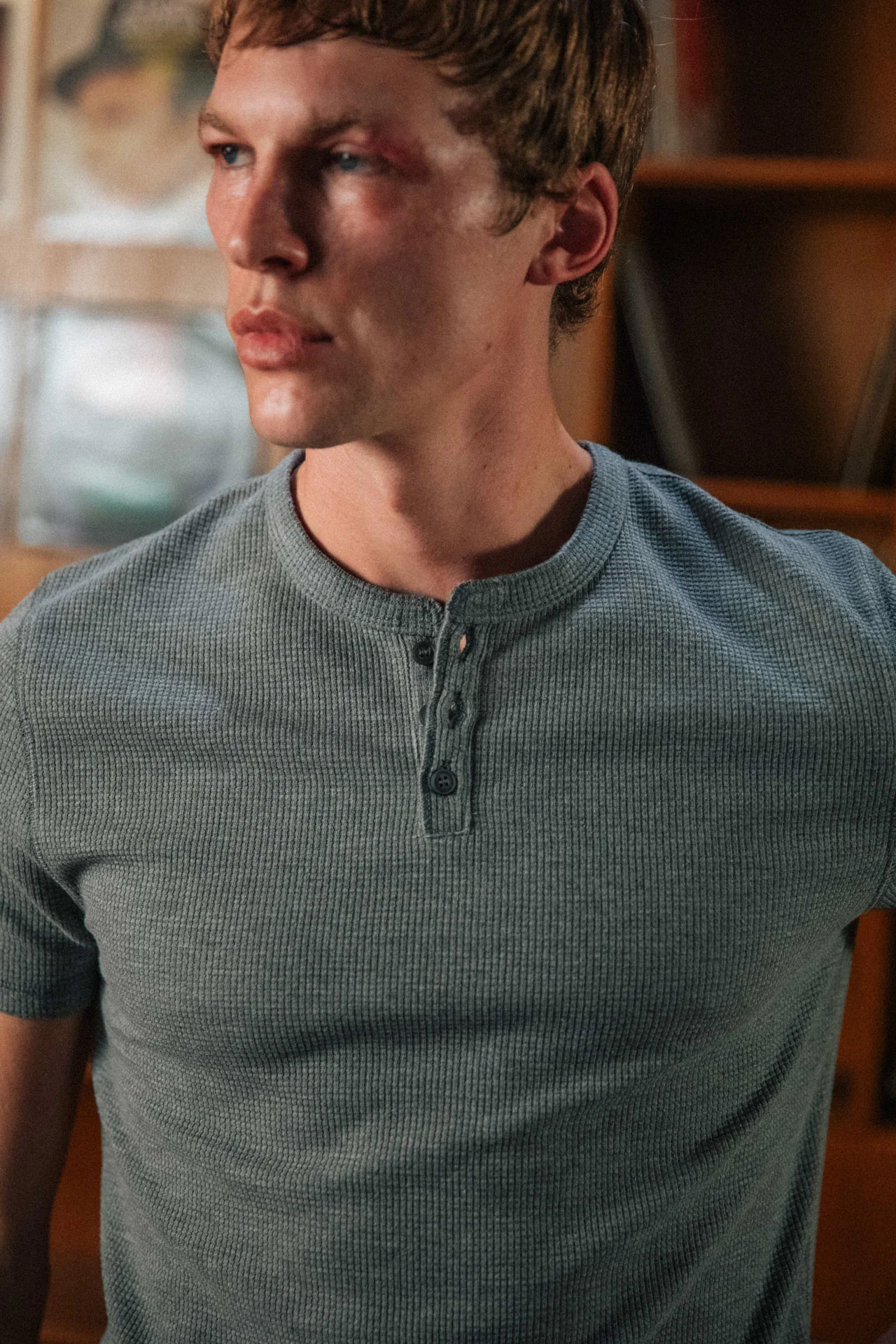 Nils Henley T-Shirt, Grey - Image 6