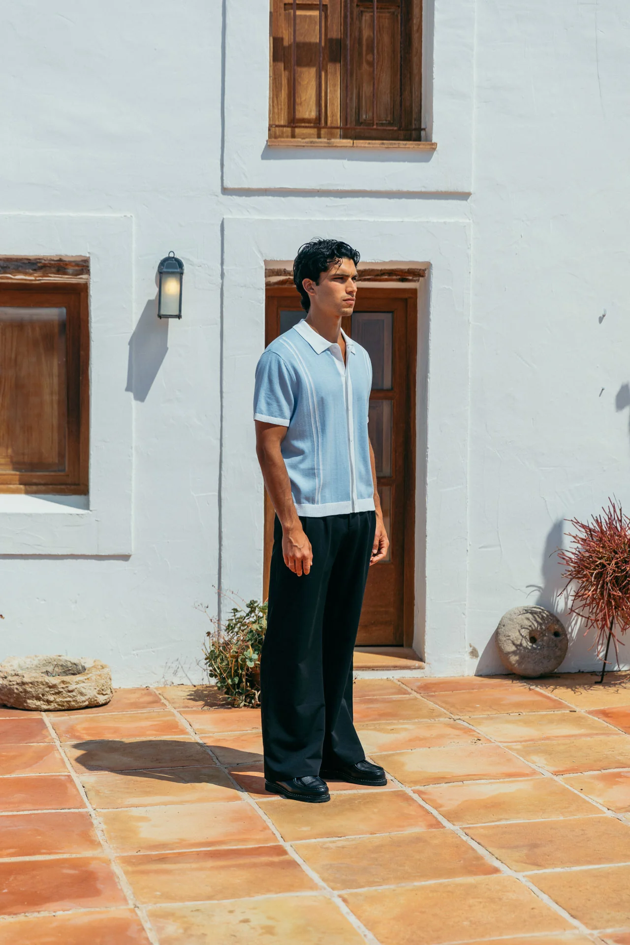 Ripley Knit Shirt, Sky Blue - Image 4