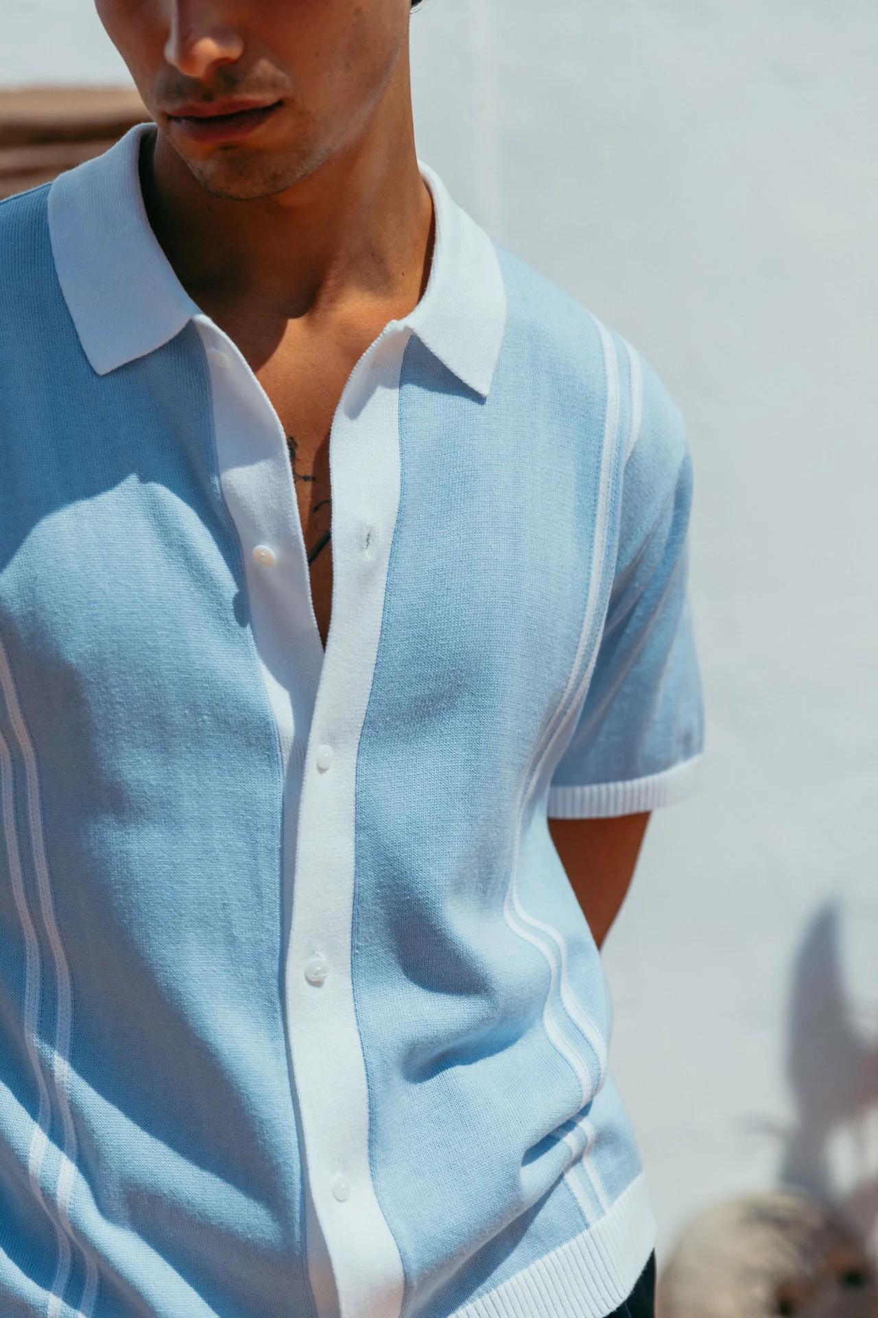 Ripley Knit Shirt, Sky Blue - Image 7