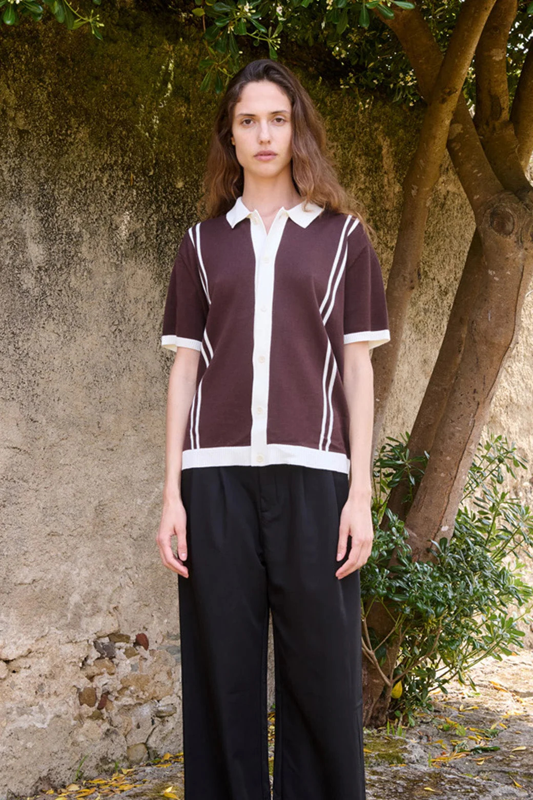 Ripley Knit Shirt, Brown - Image 9