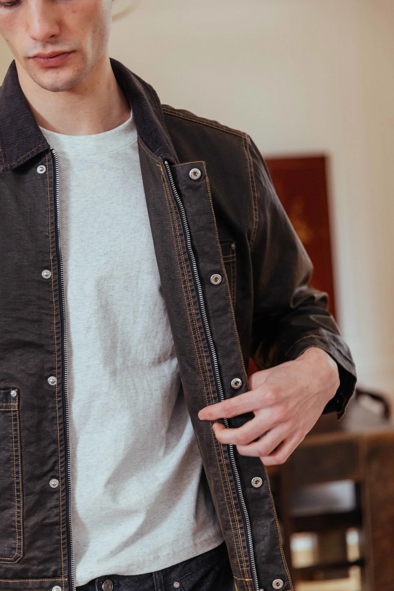 Sage Waxed Jacket - Image 4