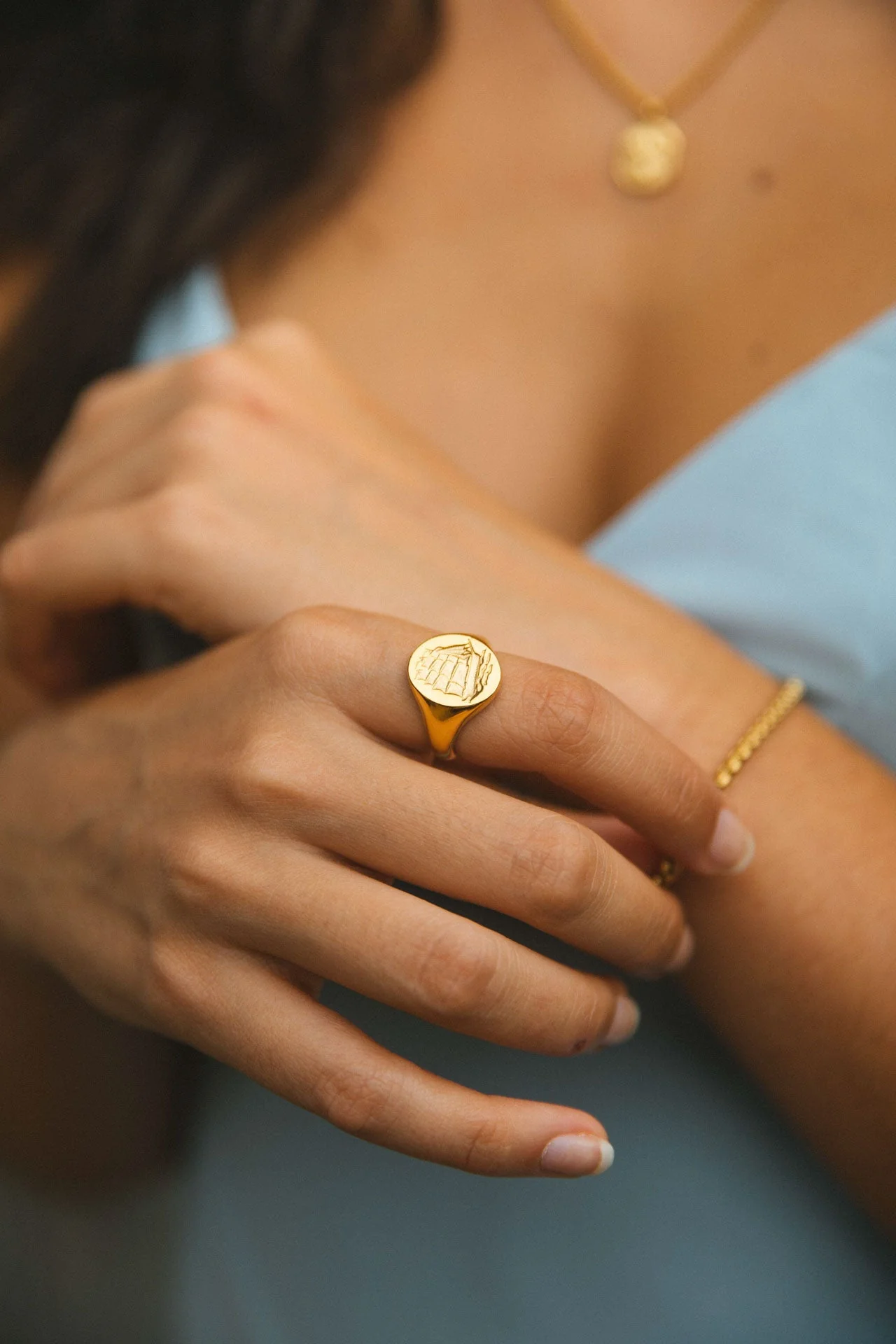 Zale Ring, Gold - Image 4